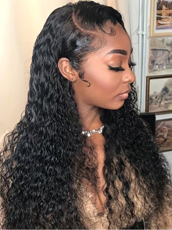 Water Wave 13×4 HD Transparent Lace Front Human Hair Wigs Sterly Hair - sterlyhair