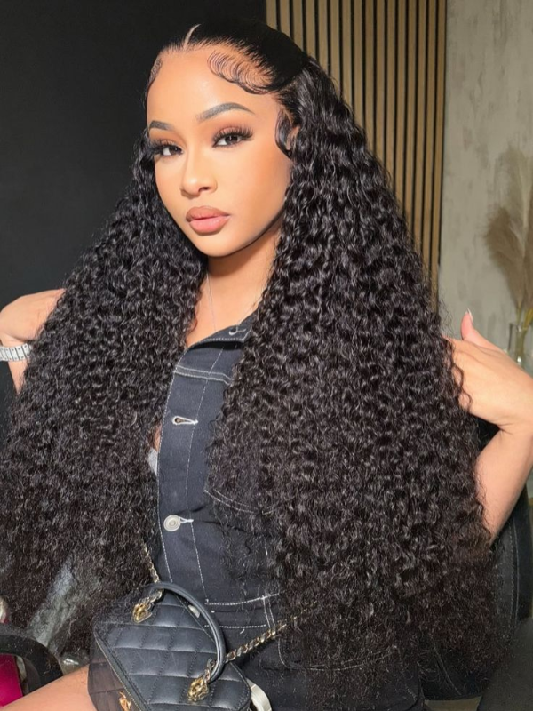 Wear Go 7x6 Burmese Curly Wave Glueless Wig HD Lace Front Wig With Invisi- Drawstrings