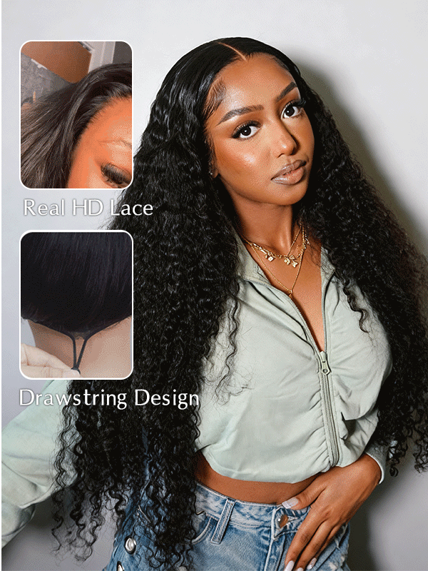 Wear Go 7x6 Curly Wave Glueless Wig HD Lace Front Wig - sterlyhair