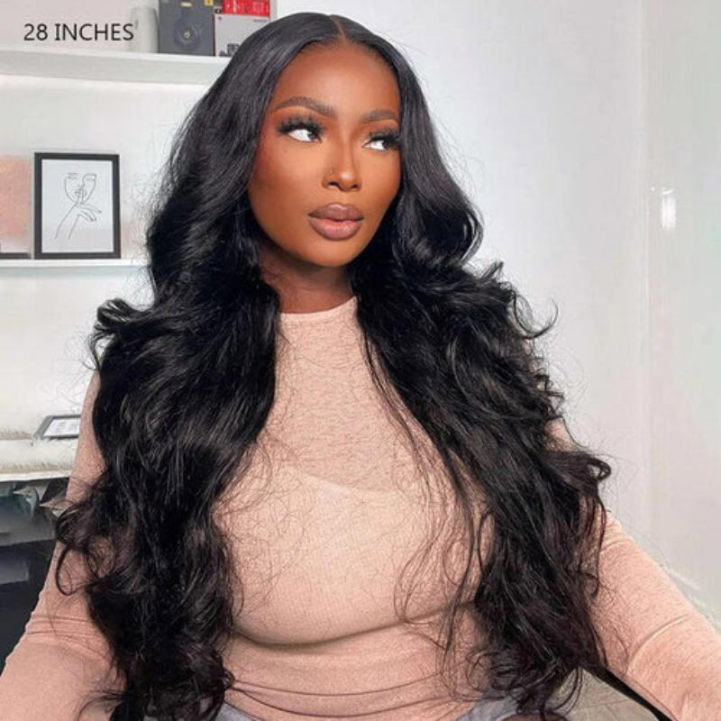 Affordable Glueless 13×6 Body Wave With Drawstring 100% Human Hair Wig Sterly Hair