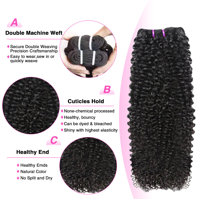 Raw Curly Wave Bundles High Quality 100% Human Hair Sterly Hair