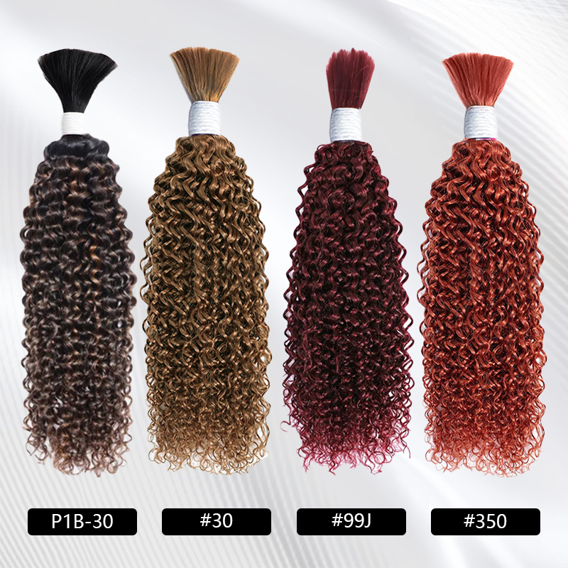 Curly Wave Bulk Human Hair For Braiding No Weft 100% Human Hair Extensions Micro Braiding Hair 100g/Bundle