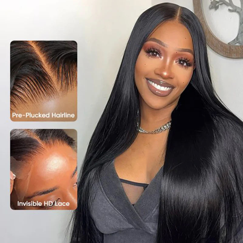 Silky Straight Real HD Lace Wig Glueless 7×6 / 13×6 Ready To Go Human Hair Wig - sterlyhair