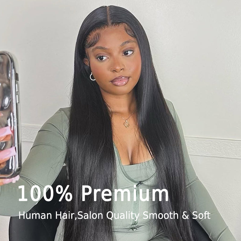 Silky Straight Real HD Lace Wig Glueless 7×6 / 13×6 Ready To Go Human Hair Wig - sterlyhair