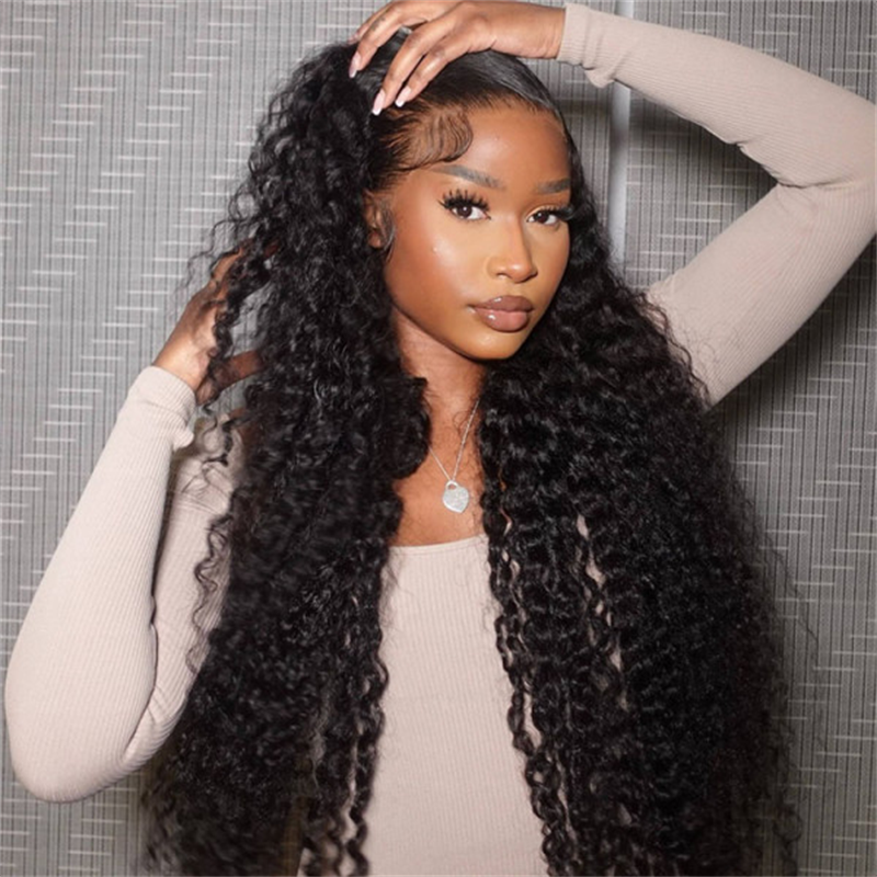 #1 Jet Black Deep Wave Wig Sterly 13×6 Full Lace Frontal Human Hair Wigs - sterlyhair