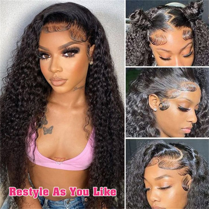 #1 Jet Black Deep Wave Wig Sterly 13×6 Full Lace Frontal Human Hair Wigs - sterlyhair