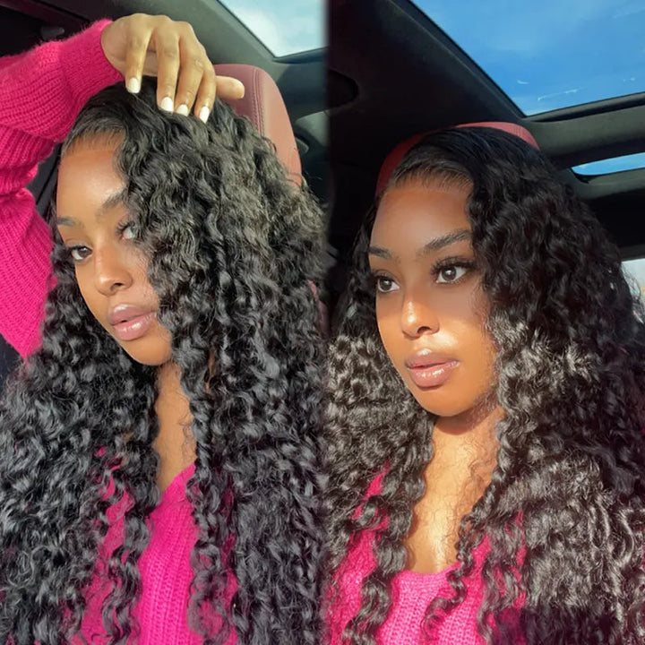 Sterly Glueless HD 13x6 Curly Lace Front Wigs Affordable Transparent Lace Human Hair Wigs - sterlyhair