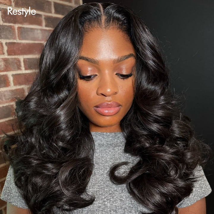 Effortless Body Wave Glueless 7×6 Closure Real HD Lace Snugfit Wig 100% Human Hair - sterlyhair