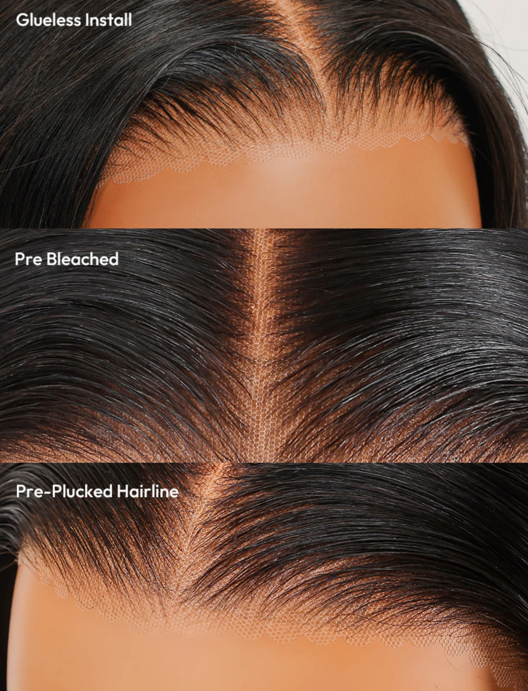 Ready to Go Glueless 7×6 Lace Wig Water Wave Human Hair Wig Pre Plucked - sterlyhair
