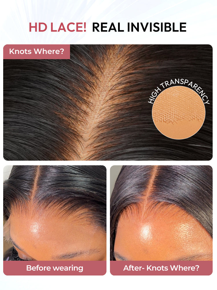 Raw Hair Wig | 13x6 Full HD Lace Frontal Wig Undetactable BlendAway 9x6 HD Lace Straight Human Hair Wig - sterlyhair