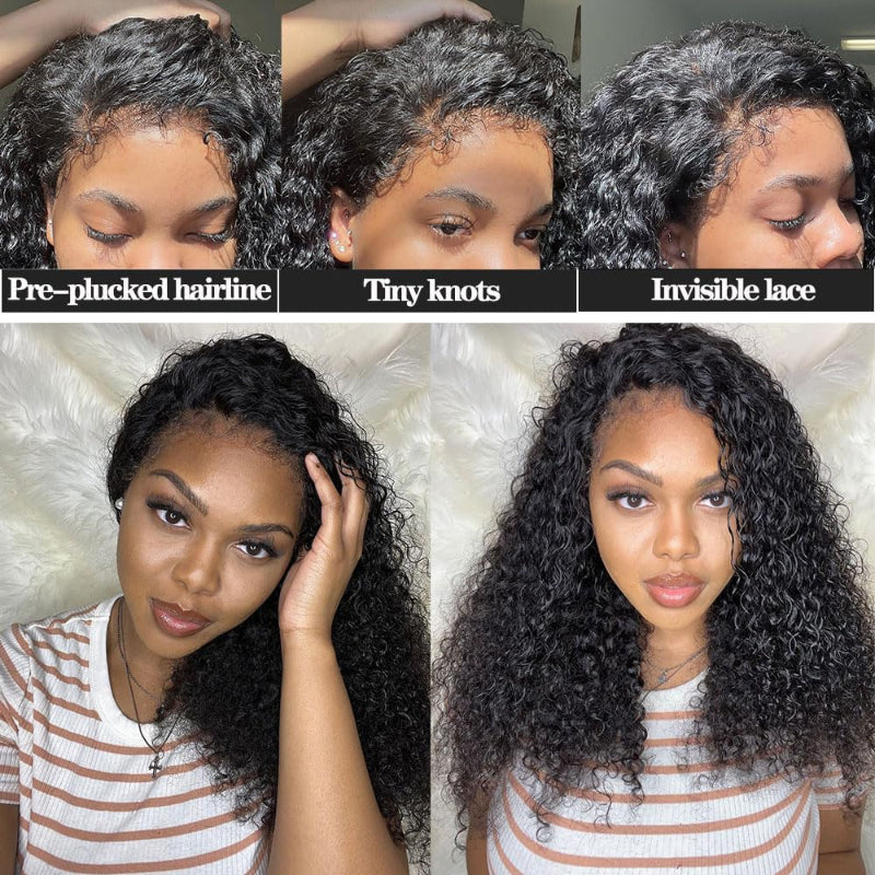 Type 4C Edges Wig | Wear and Go Glueless 7x6/13×6 Curly Human Hair Wigs