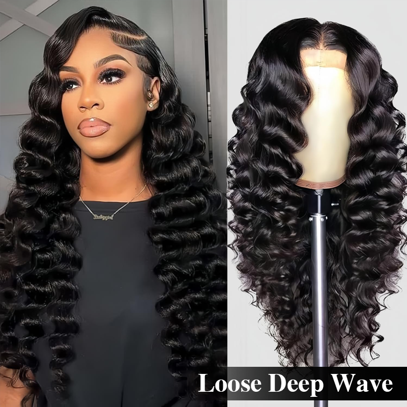 Affordable #1 Jet Black Body Wave Wig 13x6 Lace Front Human Hair Wigs Sterly Hair