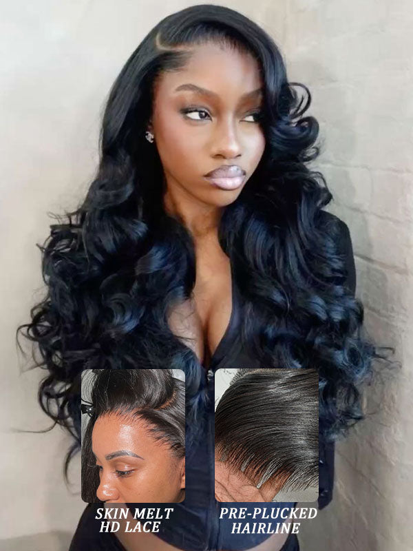 Raw Hair Wig | 13x6 HD Lace Full Frontal Wig Undetactable HD Lace Loose Body Wave Human Hair Wig - sterlyhair