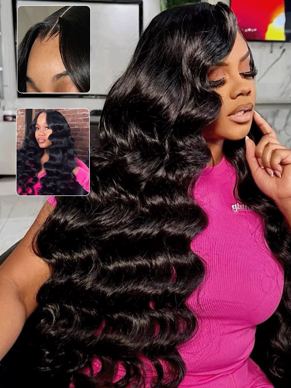 Raw Hair Wig | 13x6 HD Lace Full Frontal Wig Undetactable HD Lace Loose Deep Wave Human Hair Wig - sterlyhair