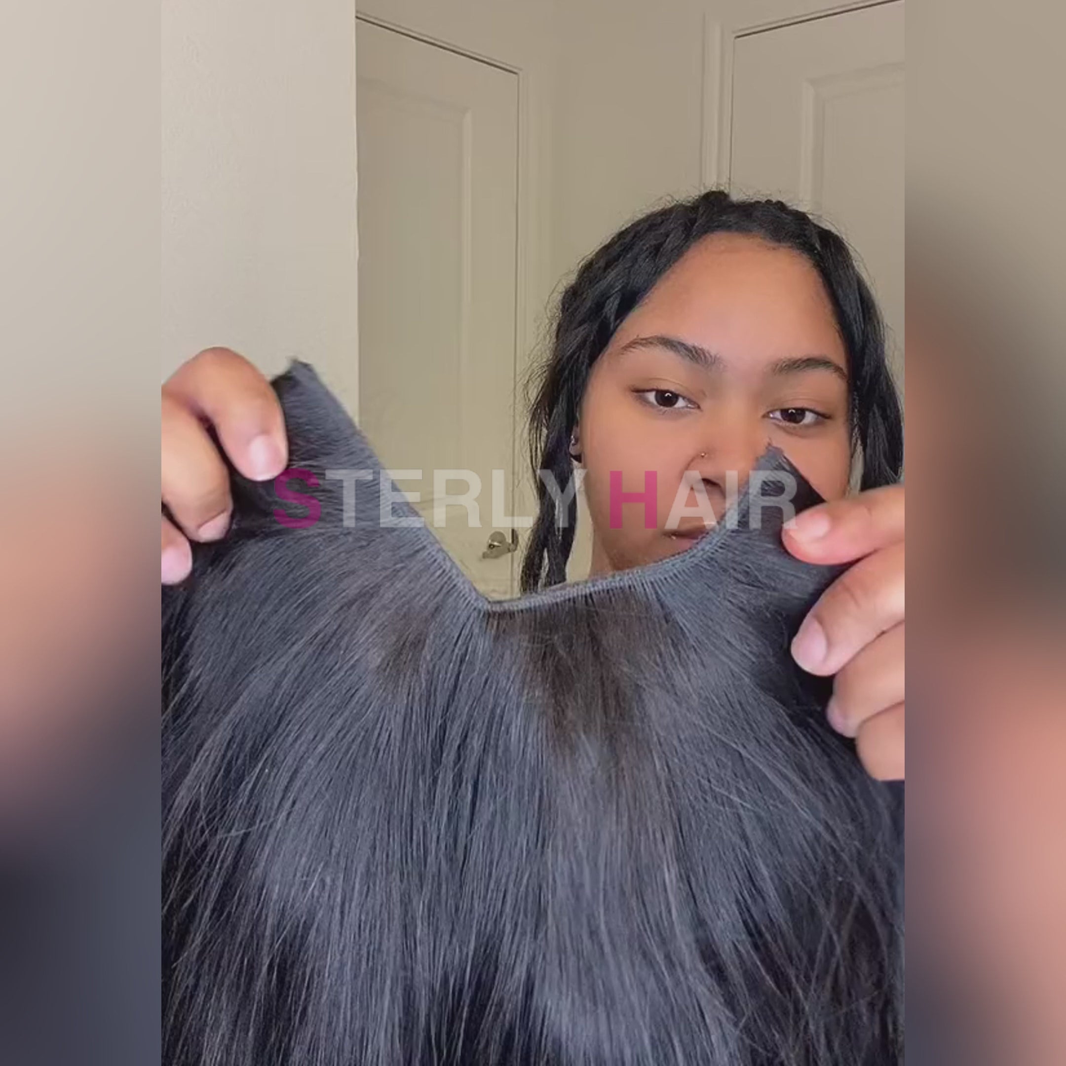 22-32inch Glueless V Part Body Wave Wigs Middle Part / Side Part V Part Wigs