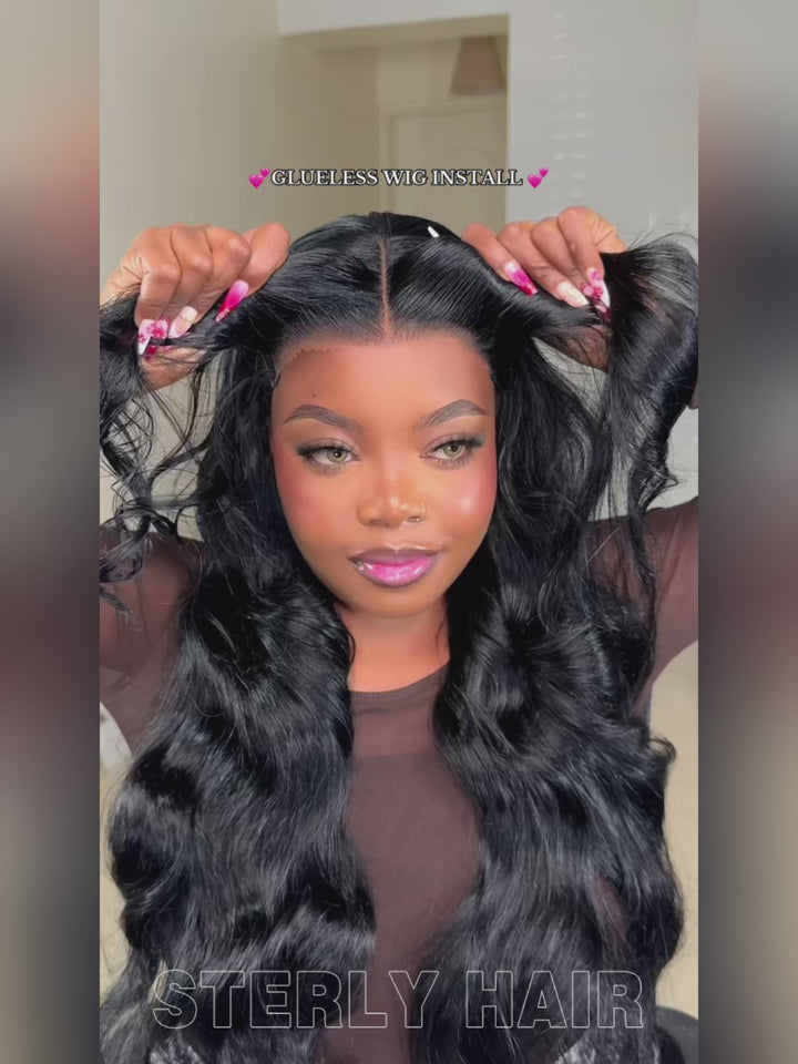 Sterly Glueless 7x6 HD Lace Wig Affordable Body Wave Lace Front Wigs Human Hair