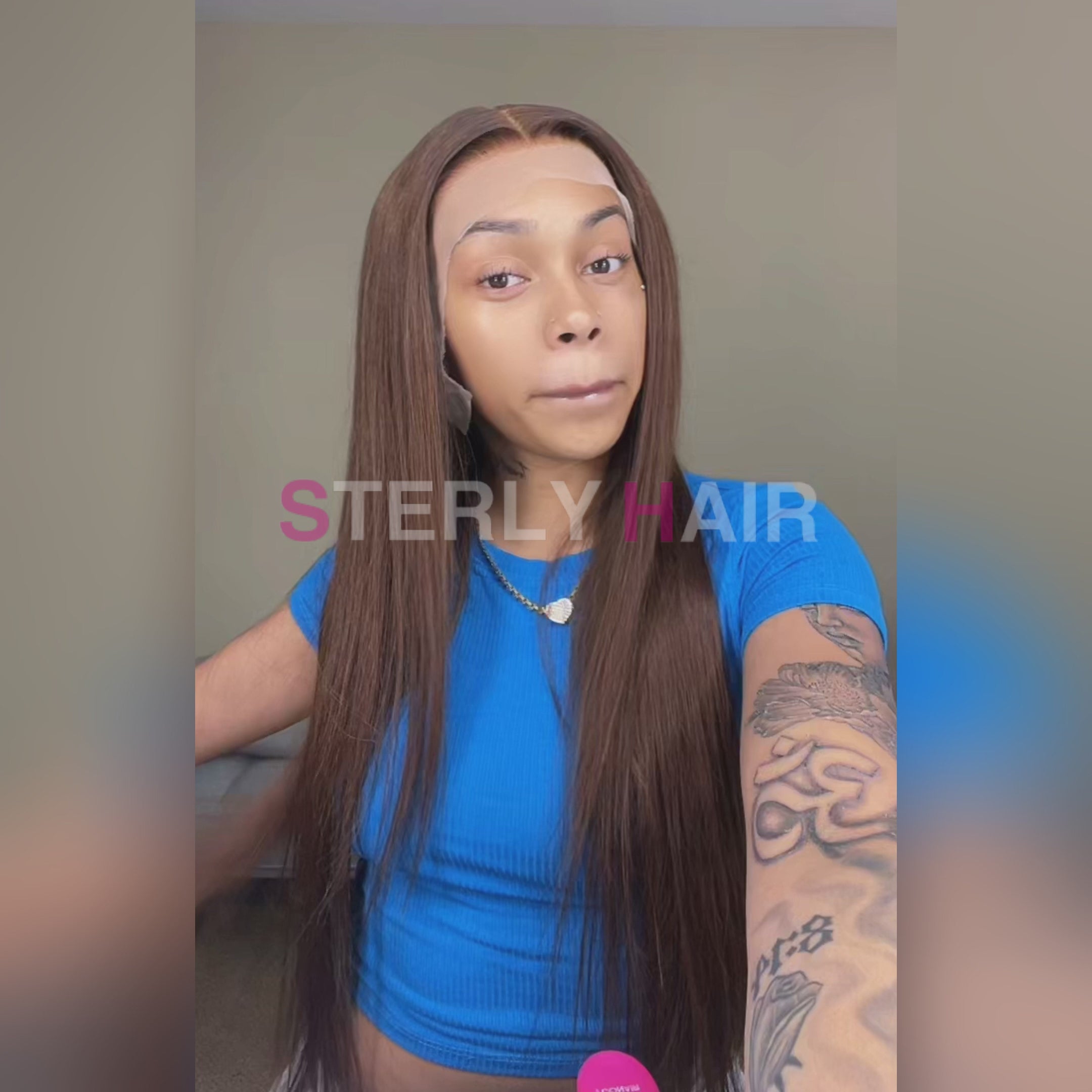 #4 Chocolate Brown 13×6 Full Lace Body Wave / Straight Lace Front Wig