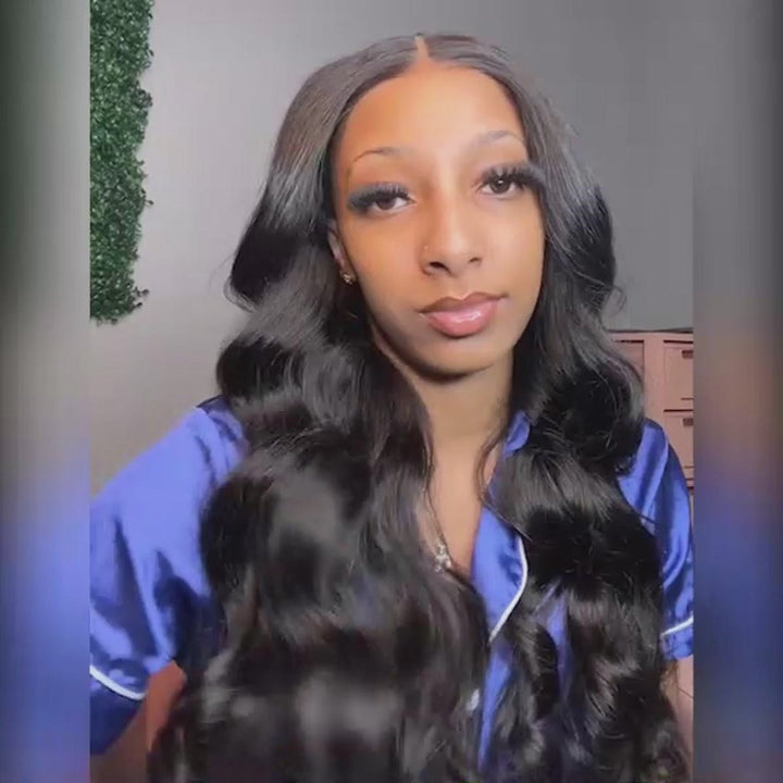 Sterly 5x5 Wear Go Glueless Pre-Cut Lace &amp; Pre-Bleached Loose Body Wave Wig 180% Density