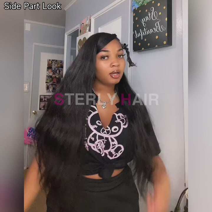 Glueless V Part Body Wave Wigs Beginner Friendly Thin Part Drawstring Wig
