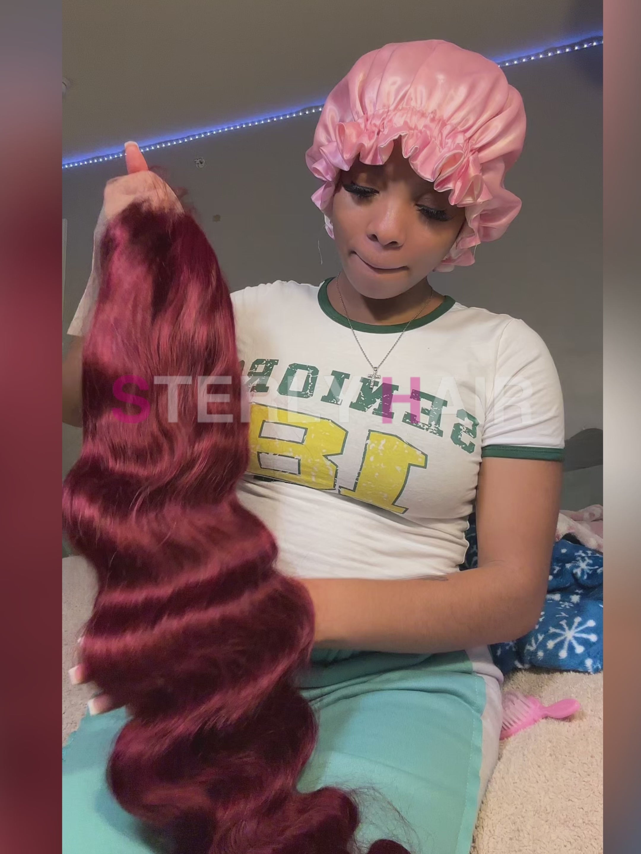 Perruque Body Wave bordeaux 13x6 à prix abordable #99J, perruques en cheveux humains avec dentelle frontale 