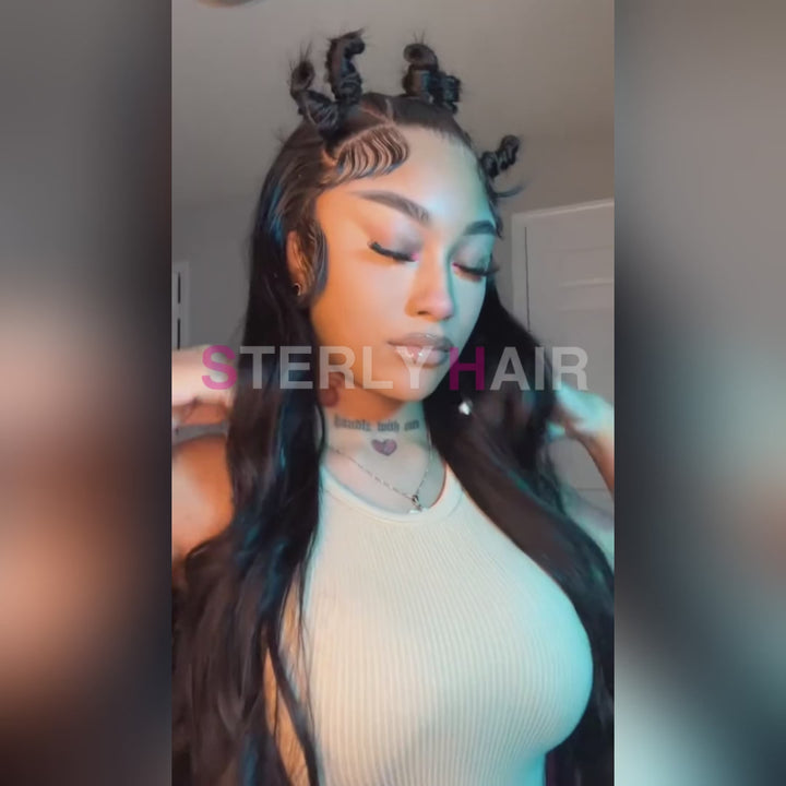 Sterly 5x5 Wear Go Glueless Pre-Cut Lace &amp; Pre-Bleached Loose Body Wave Wig 180% Density