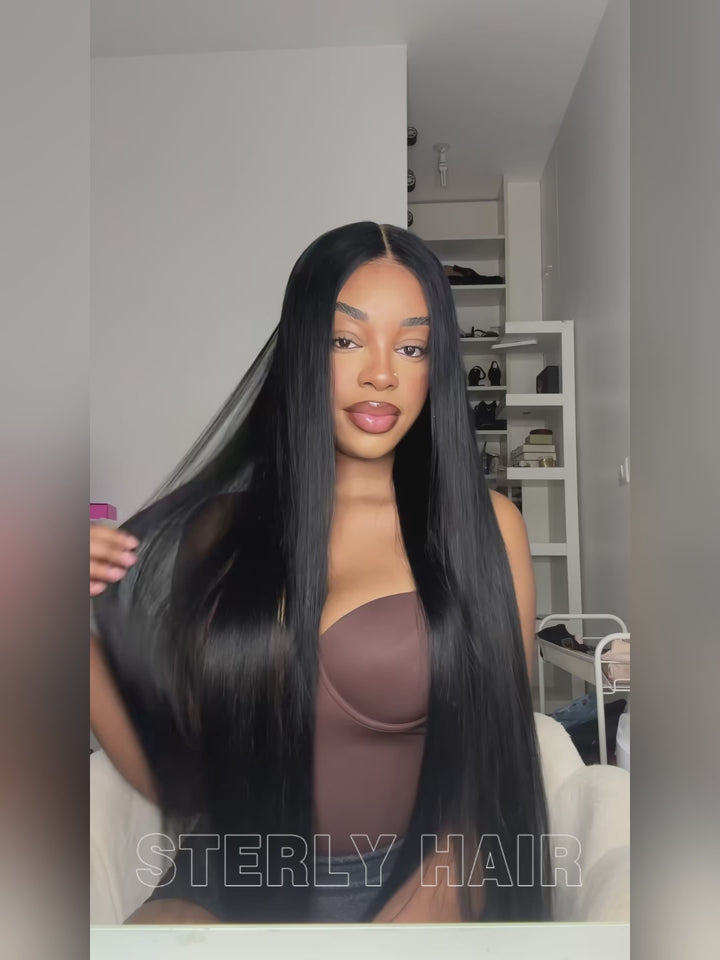 Sterly Glueless 7x6 HD Lace Wig Affordable Long Straight Lace Front Wigs Human Hair