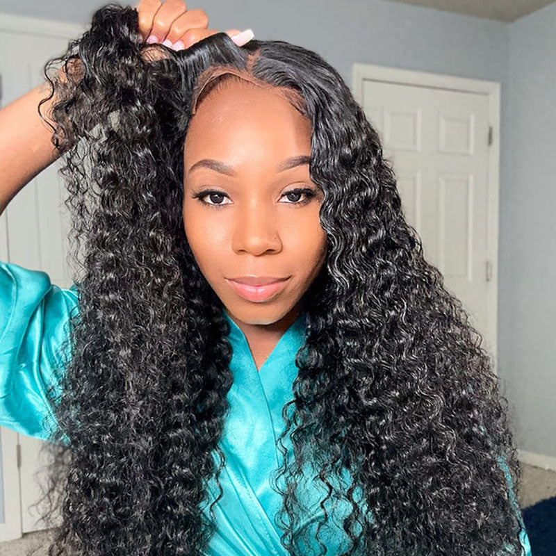 Perruques en cheveux humains ondulés avec dentelle frontale HD 13x6 Sterly pour femmes 