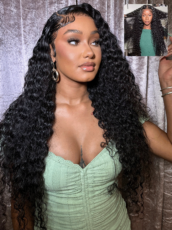 Raw Hair Wig | Undetactable HD Lace Water Wave Human Hair Wig Real HD Lace Wig - sterlyhair