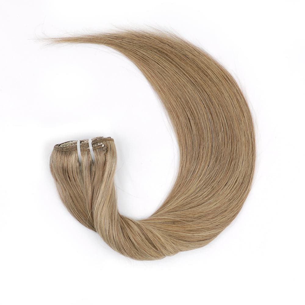 Sterly #6/27 Highlight Straight Clip-in Human Hair 8 Pices With 18 Clips 120g