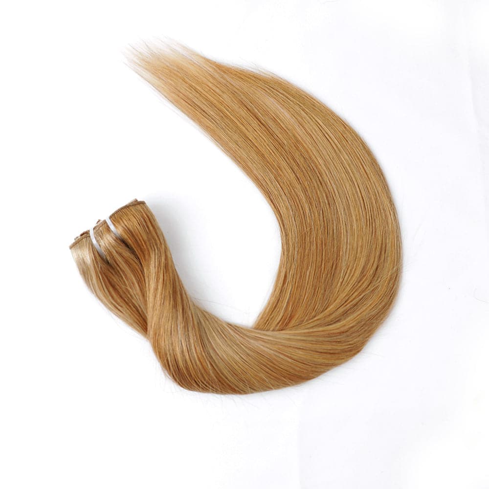 Sterly #27/30 Highlight Straight Clip-in Human Hair 8 Pices With 18 Clips 120g