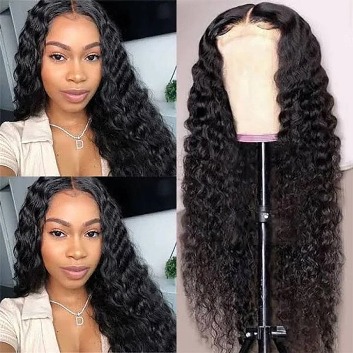Sterly 5x5 HD Lace Closure Wigs Human Hair Transparent Lace Deep Wave Wig - sterlyhair