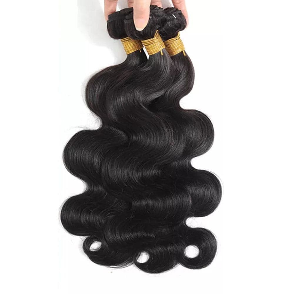 Sterly Hair Affortable Body Wave 3 Bundles With 13×4 Lace Frontal