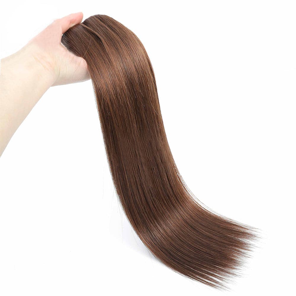 Sterly #4  Chocolate Brown Straight Clip-in Human Hair 8 Pices With 18 Clips 120g