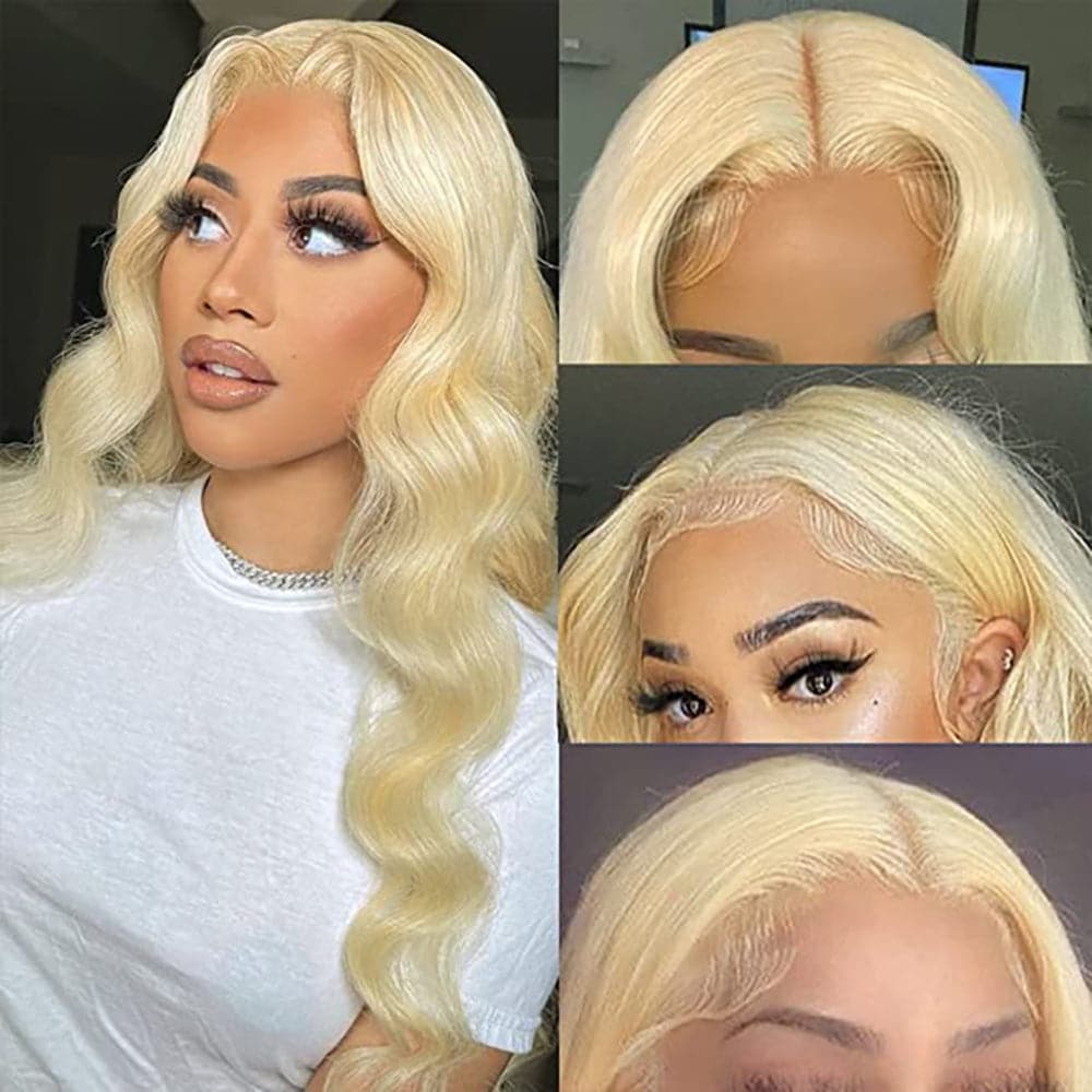 Sterly Hair 613 Color Transparent Lace 4×4 / 5x5 Body Wave Lace Closure Wigs