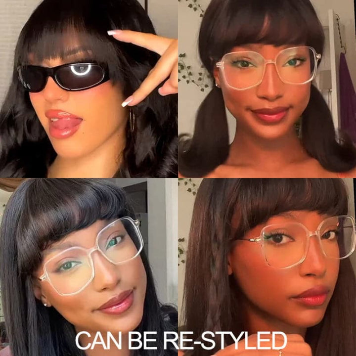 Sterly Wear And Go Glueless Bob Wigs With Bang 13×6 Yaki Straight Bob Wigs - sterlyhair