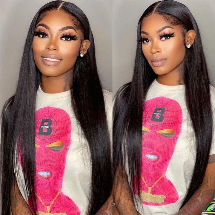 Sterly Ready To Go Glueless Wigs Straight 7×6/13×6 Transparent Lace Human Hair Wigs - sterlyhair