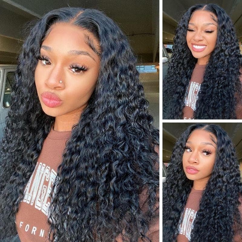 Wear Go 7x6 Water Wave Glueless Wig HD Lace Front Wig With Invisi - Drawstrings - sterlyhair