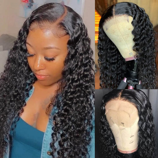 Sterly Undetectable 5x5 HD Transparent Lace Closure Wigs Deep Wave Human Hair Wig - sterlyhair