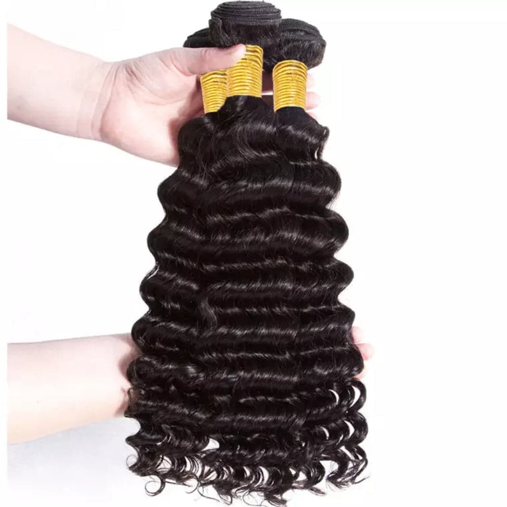 Sterly Hair Brazilian Virgin Hair Deep Wave Bundles Human Hair Extensions