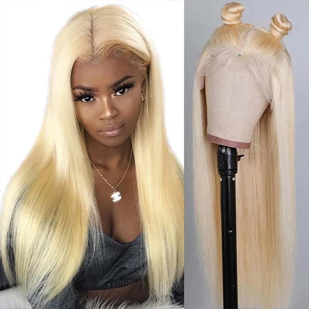 360 Lace Frontal Wigs 613 Honey Blonde Silky Straight Human Hair Wigs For Women Sterly Hair