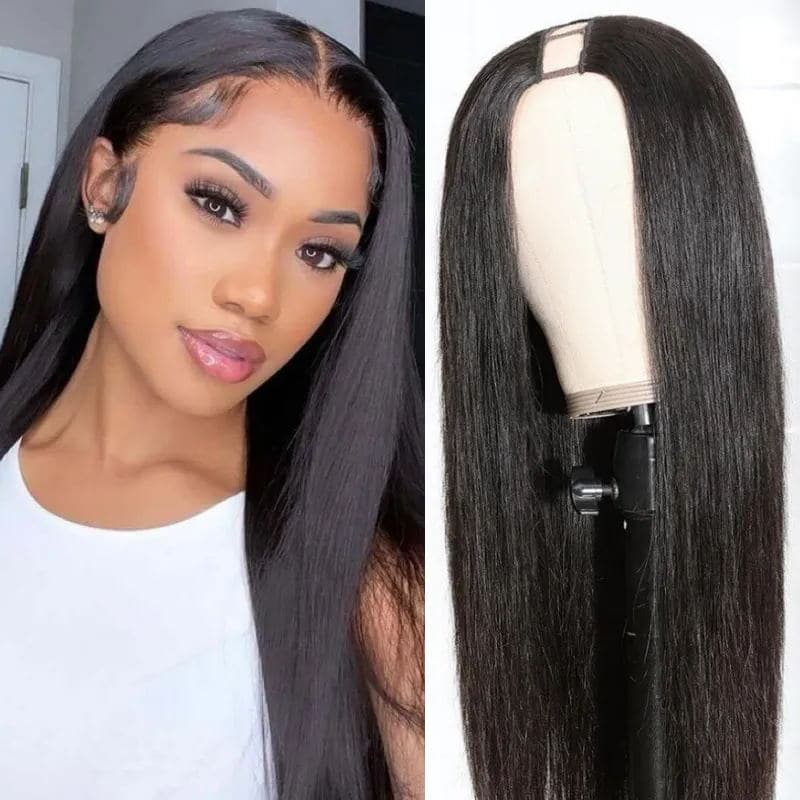 12-32inch Glueless U Part Straight Hair Wigs For Black Women – sterlyhair