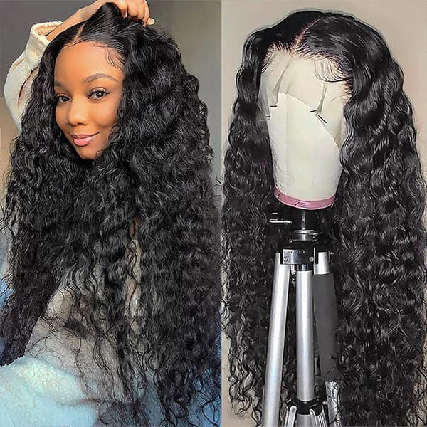 Deep Wave Full Lace Human Hair Wig Sterly 100% Human Hair Wigs