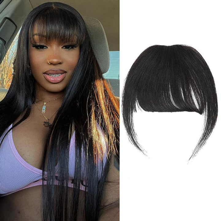 Sterly Clip In Bangs Straight Human Hair Extensions - sterlyhair