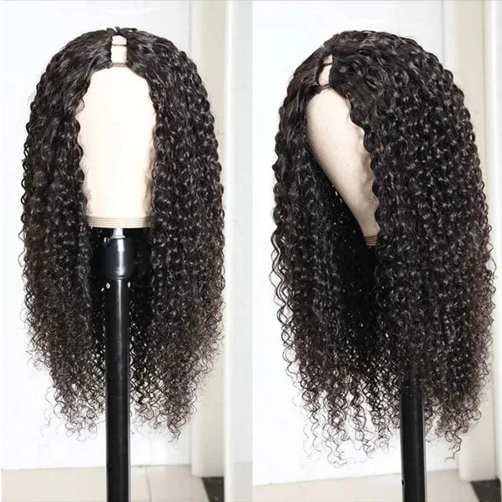 22-32inch Glueless U Part Curly Wave Hair Wigs No Code Needed!