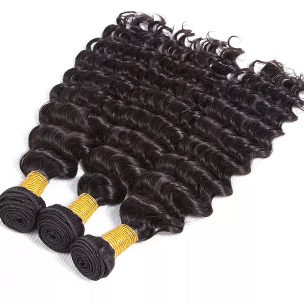 Sterly Hair Brazilian Virgin Hair  3 Bundles / 4 Bundles Deep Wave Bundles Human Hair Extensions