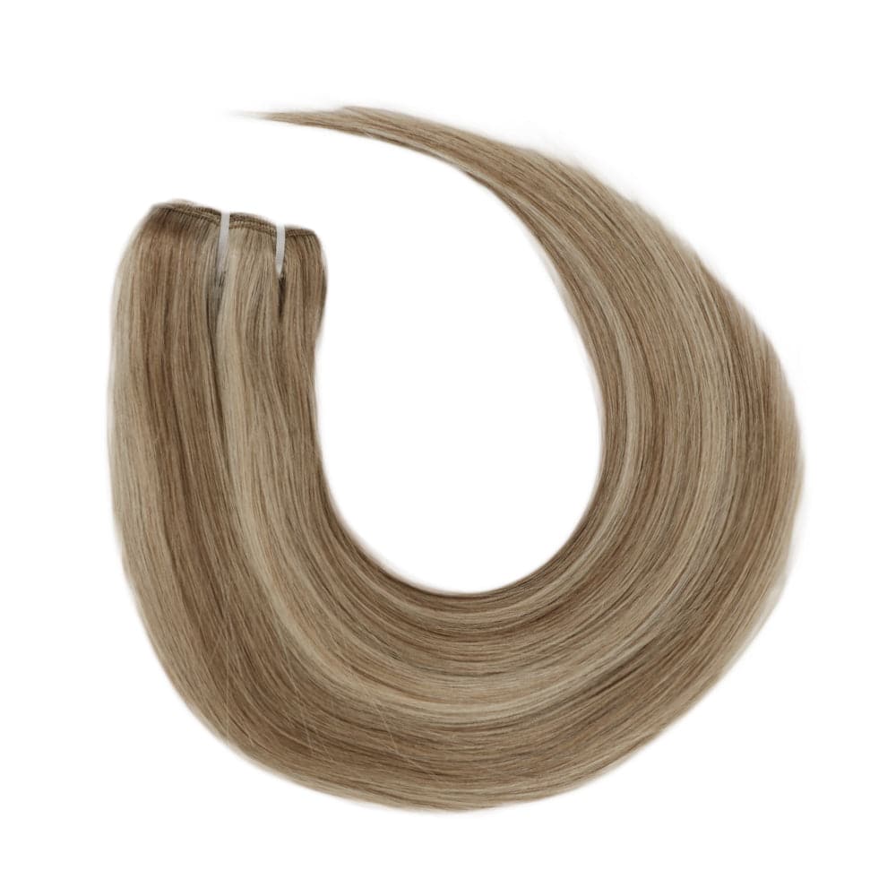 Sterly #6/613  Highlight Straight Clip-in Human Hair 8 Pices With 18 Clips 120g