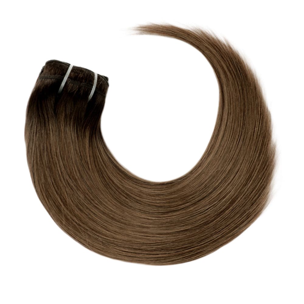 Sterly #2/6 Ombre Straight Clip-in Human Hair 8 Pices With 18 Clips 120g