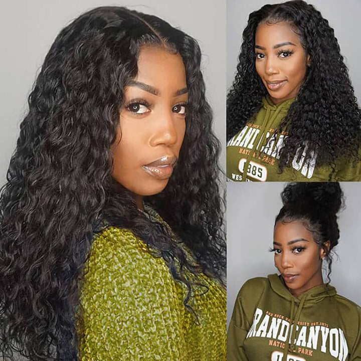 Water Wave Full Lace Human Hair Wig Sterly 100% Human Hair Wigs 180% Density - sterlyhair