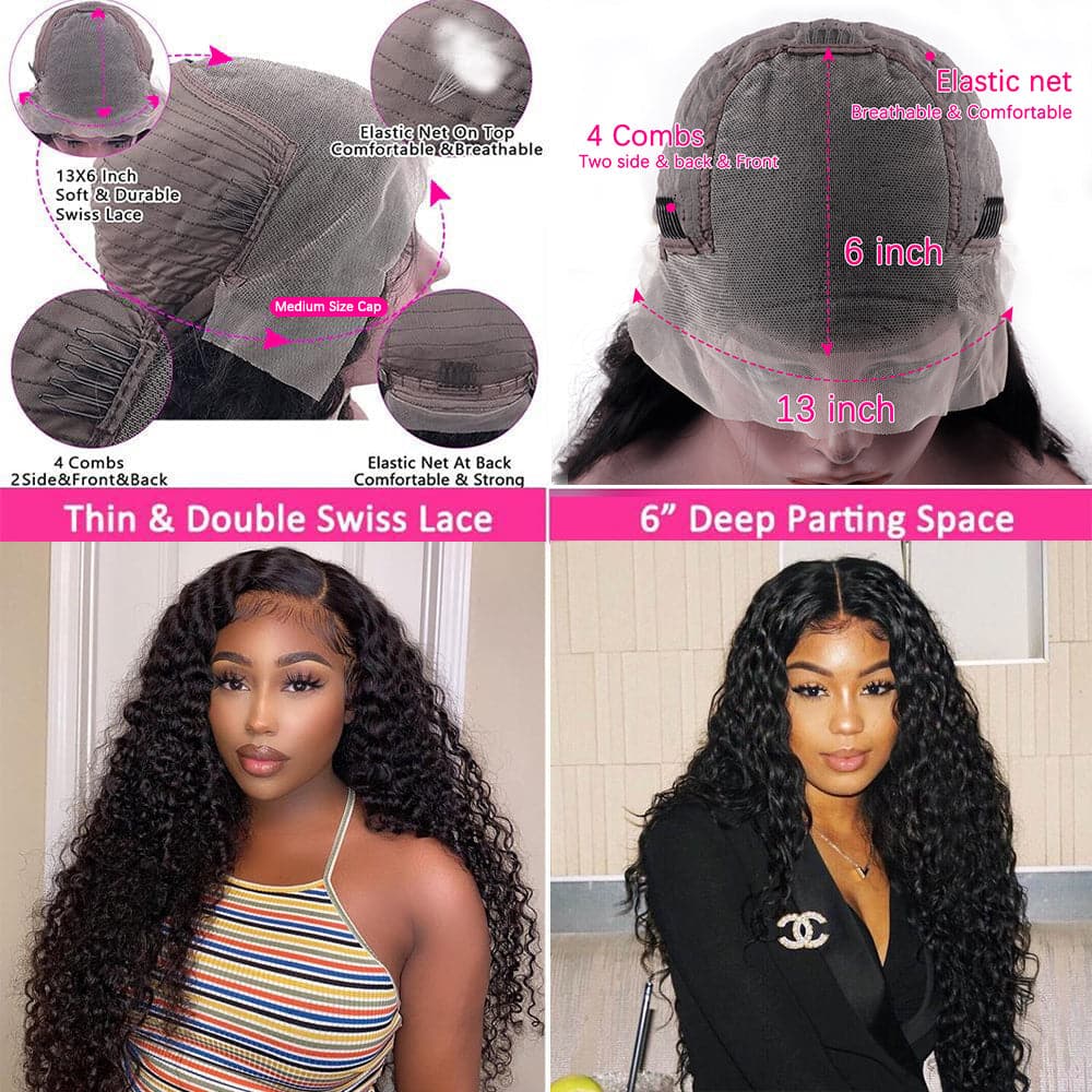 Sterly HD 13x6 Curly Lace Front Wigs Affordable Transparent Lace Human Hair Wigs