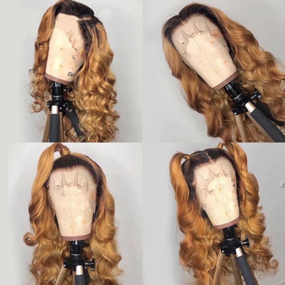 Sterly T1B/27 Body Wave Wig 13x4 /13×6 Ombre Lace Front Human Hair Wig